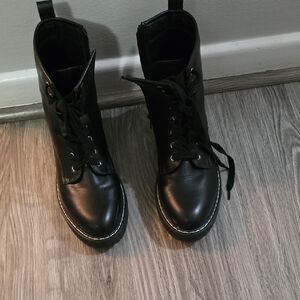 MADDEN BLACK BOOTS VEGAN